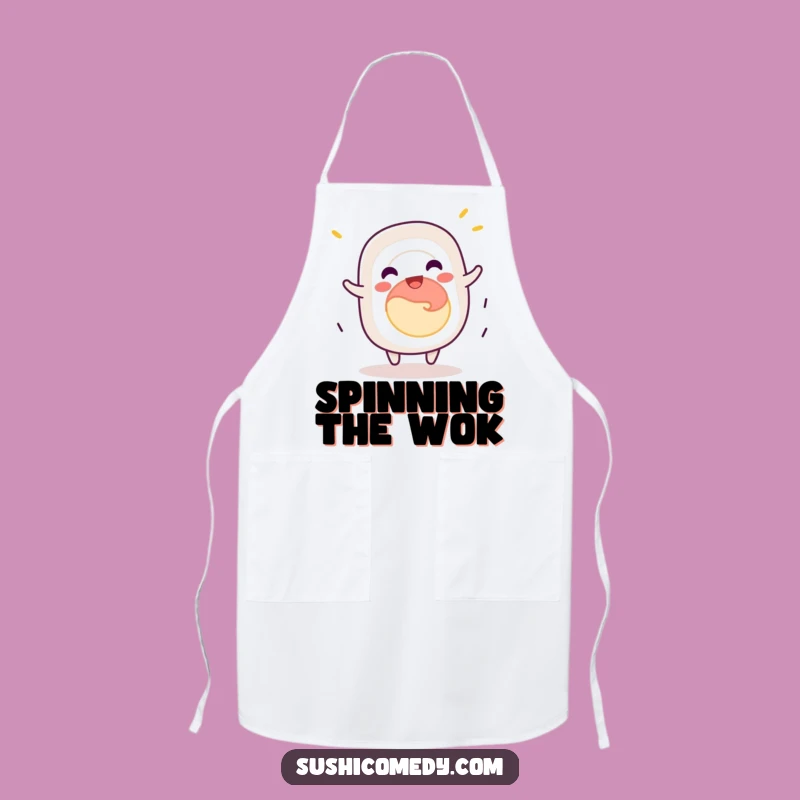 Funny California Roll Apron: Spin Through Cooking with Jovial Fun