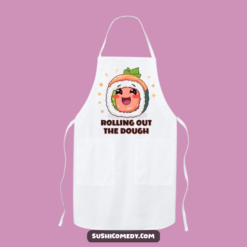 Funny Tuna Maki Apron: Cook with Cheerful Sushi Rolling Excitement