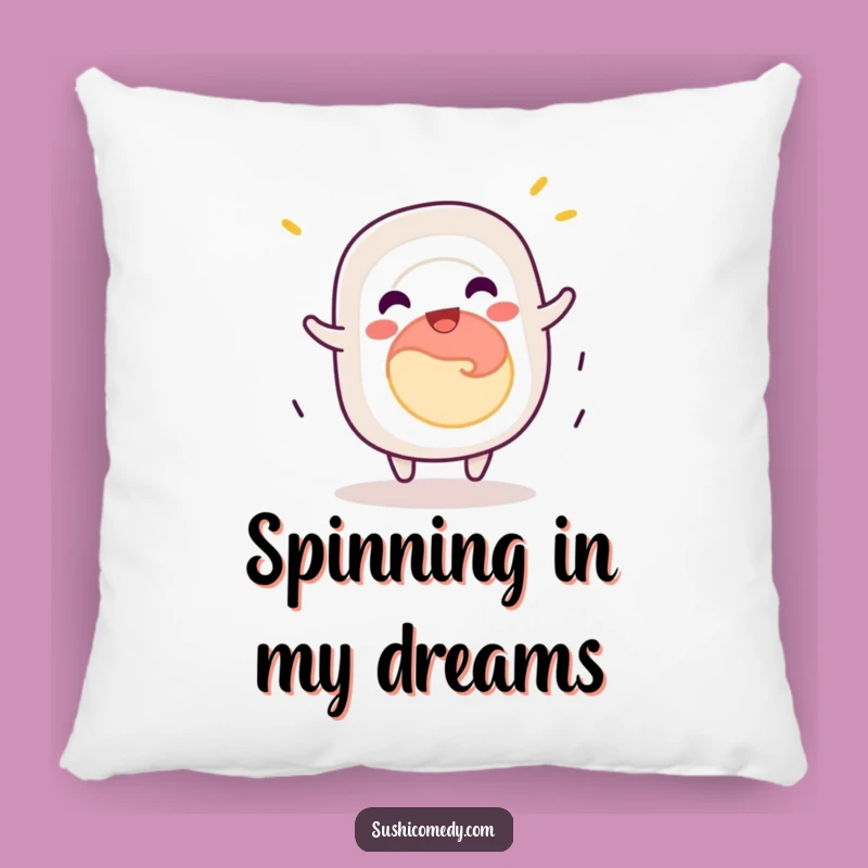 Funny California Roll Pillow: Cuddle Up with Jovial Spinning Fun