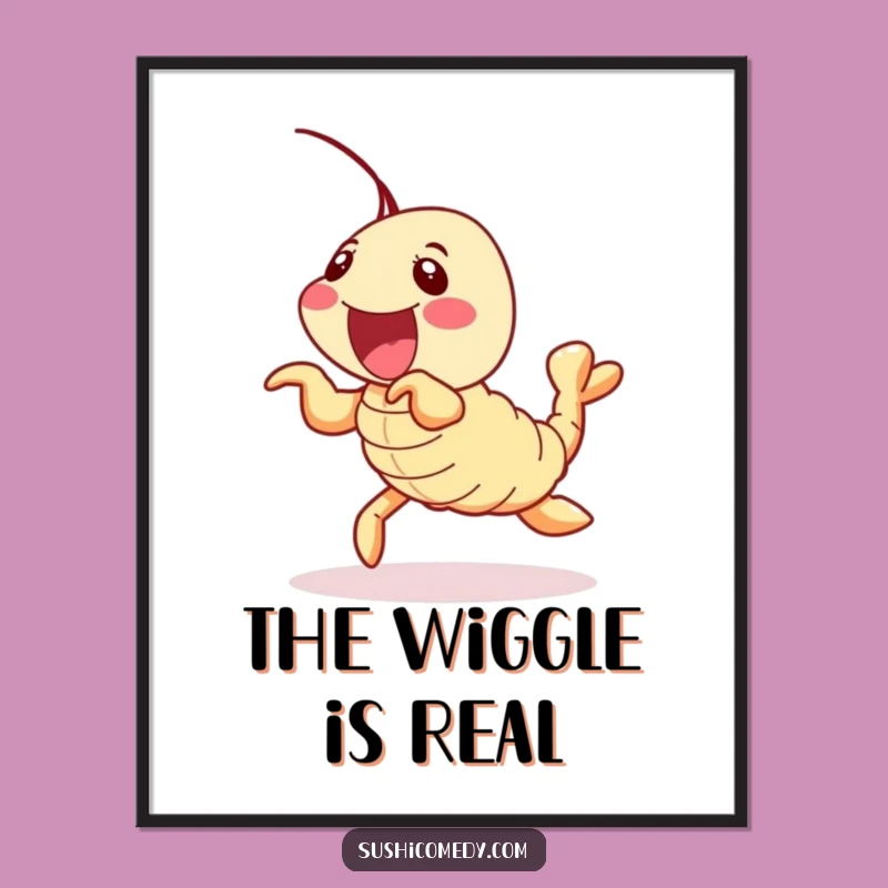 Funny Shrimp Tempura Digital Art: Instant Wiggles of Delight