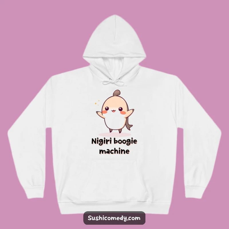 Cozy Funny Nigiri Dance Hoodie - Warm & Cute Sushi Apparel Gift