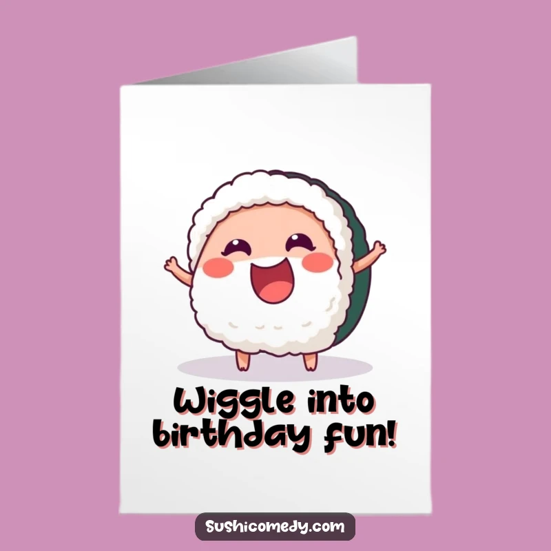 Free Printable Birthday Card: Wiggling Tuna Downloadable Gift for a Fun Celebration