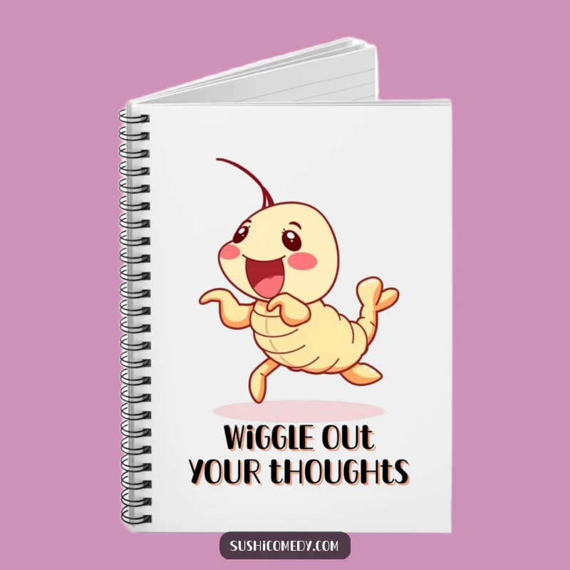 Funny Shrimp Tempura Notebook: Jot Down Ideas with Wiggling Delight