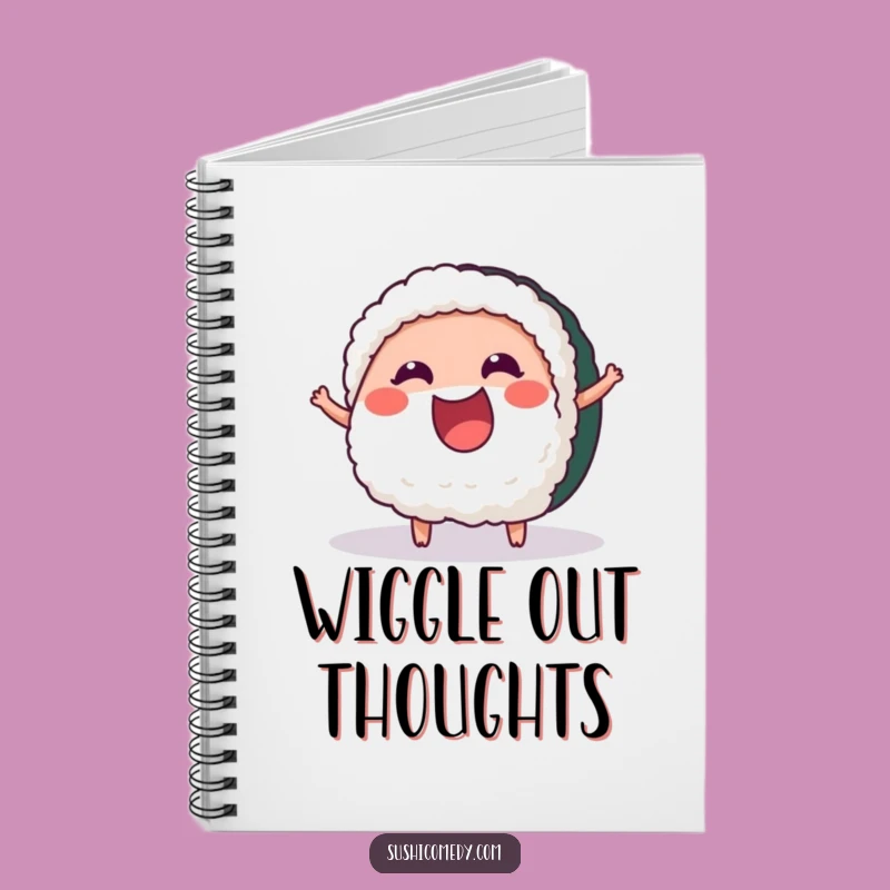 Funny Cheerful Tuna Sushi Notebook: Jot Down Wiggling Ideas, Perfect Funny Gift