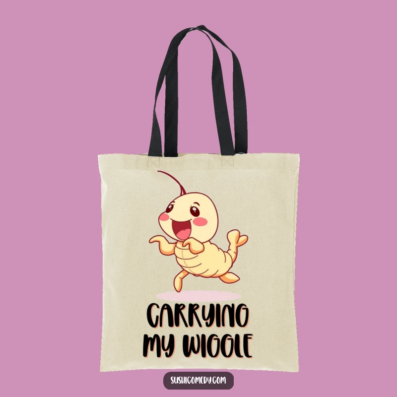Funny Shrimp Tempura Tote Bag: Carry Your Delights with Wiggling Fun