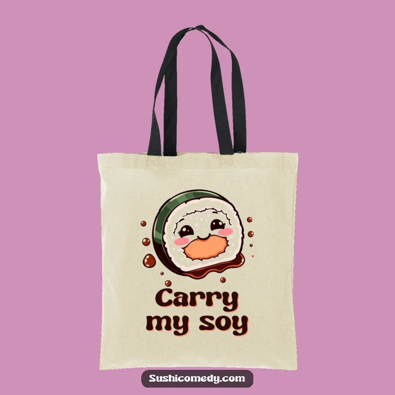 Funny Sushi Spin Tote Bag: Stylish Carryall, Perfect Playful Funny Gift