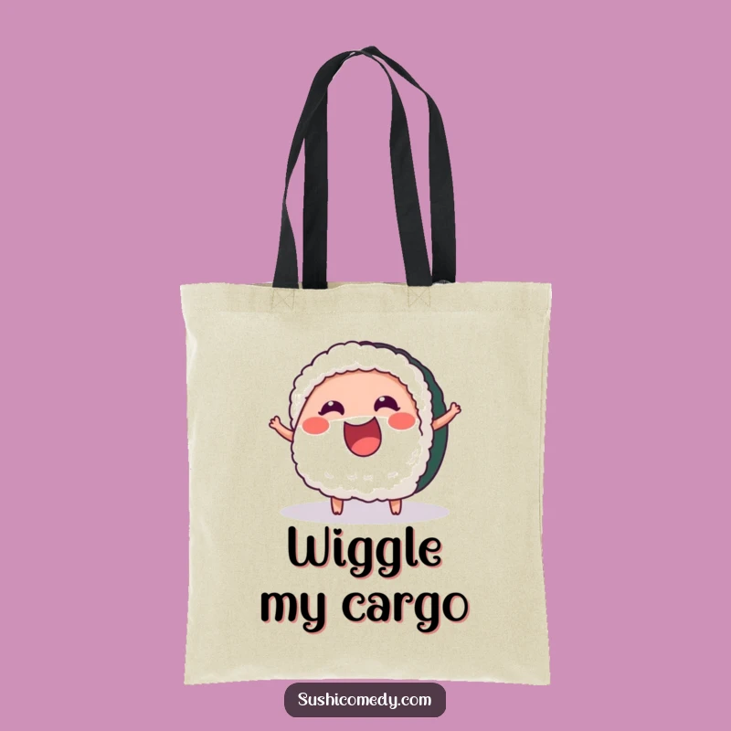 Funny Cheerful Tuna Sushi Tote Bag: Carry Excitement, Perfect Funny Gift